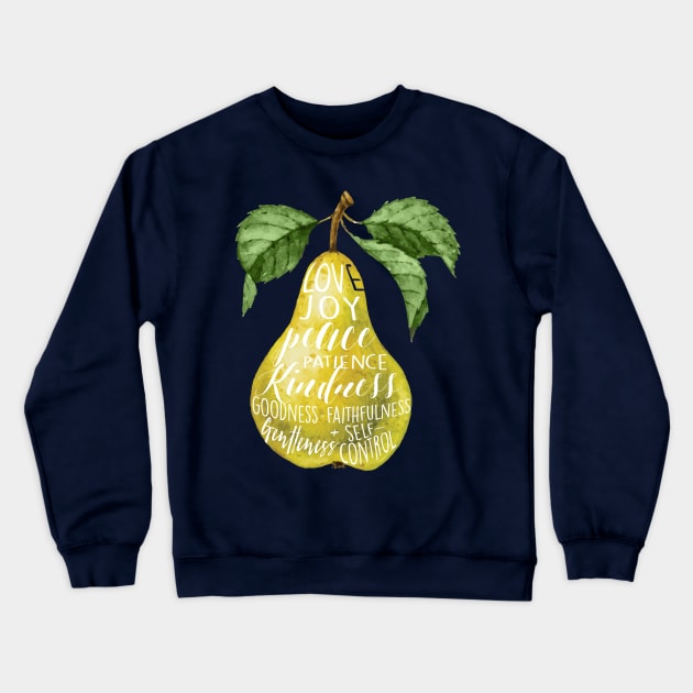 Fruit of the Spirit Pear Crewneck Sweatshirt by SouthPrints